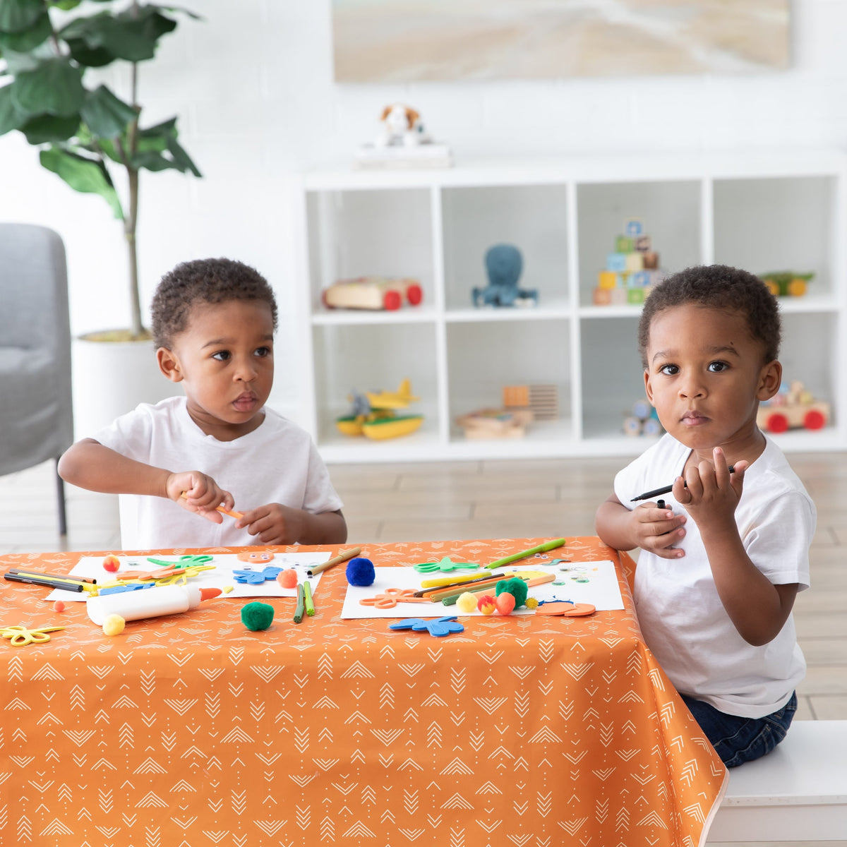 Bumkins Featured | Grounded Boho Reusable Splat Mat for Tables + Under Highchairs