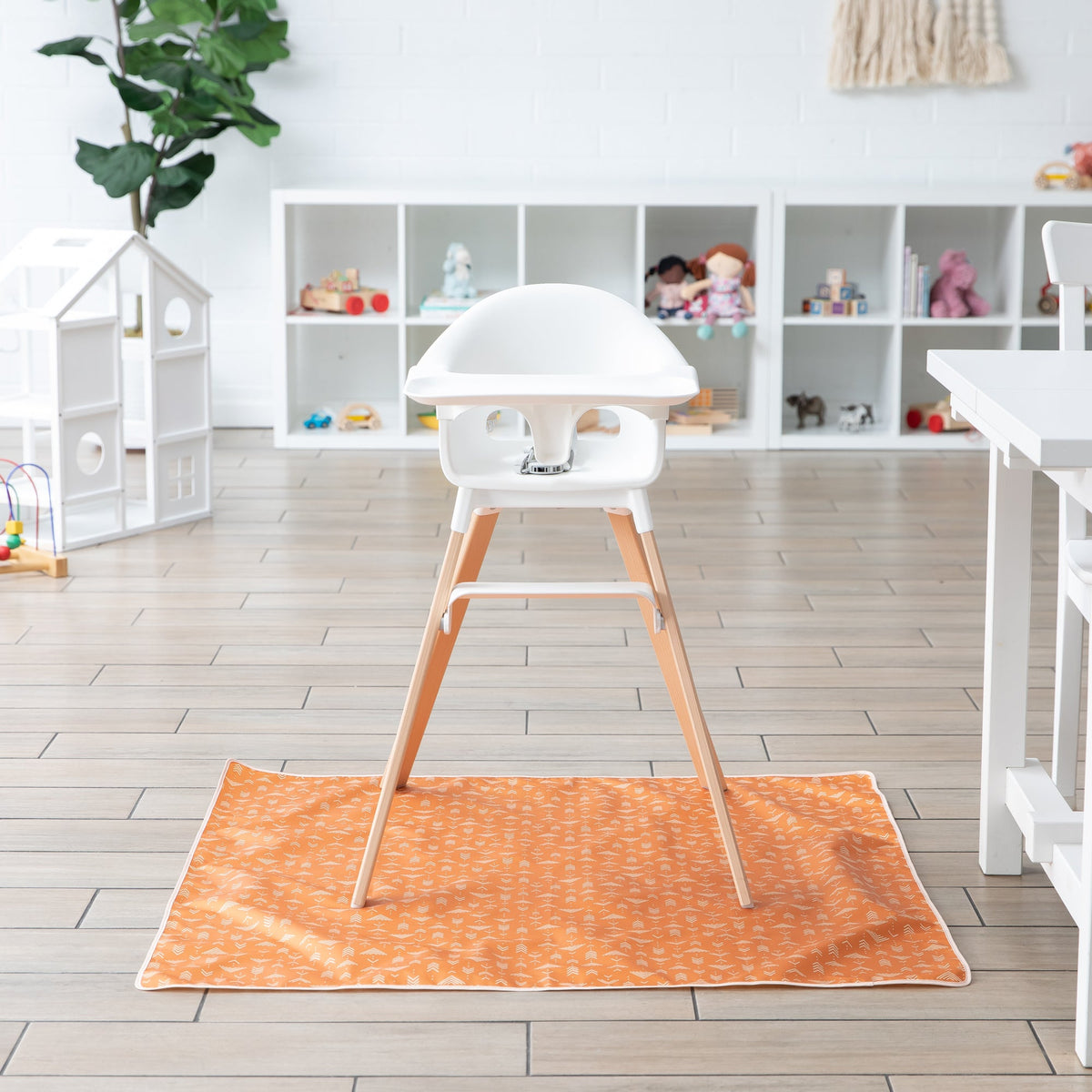 Bumkins Featured | Grounded Boho Reusable Splat Mat for Tables + Under Highchairs