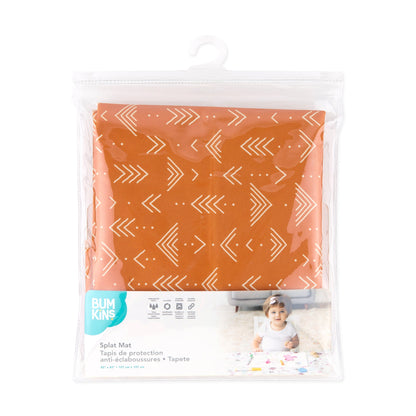Bumkins Featured | Grounded Boho Reusable Splat Mat for Tables + Under Highchairs