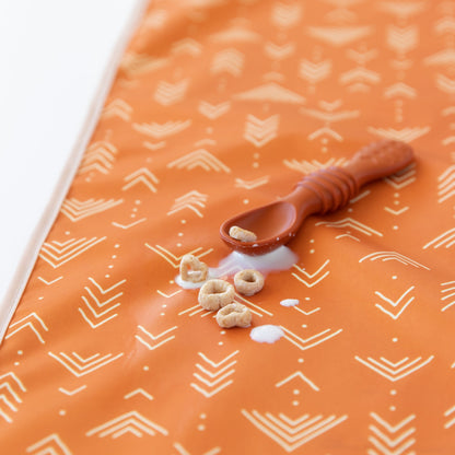Bumkins Featured | Grounded Boho Reusable Splat Mat for Tables + Under Highchairs