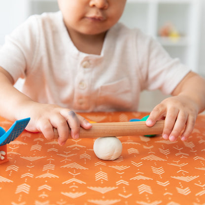 Bumkins Featured | Grounded Boho Reusable Splat Mat for Tables + Under Highchairs