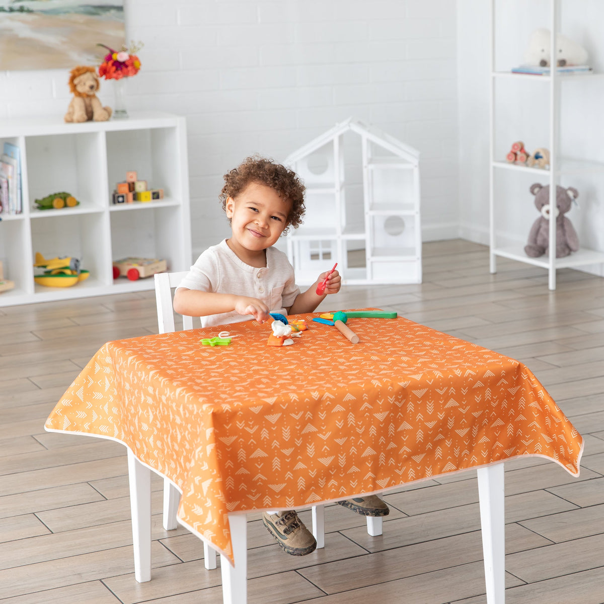 Bumkins Featured | Grounded Boho Reusable Splat Mat for Tables + Under Highchairs