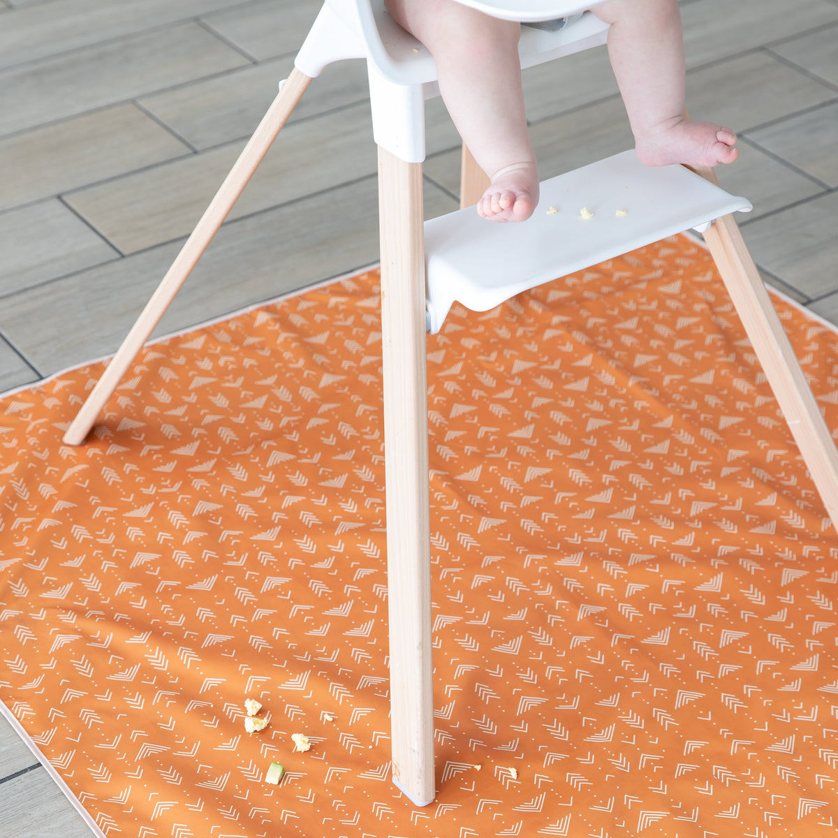 Bumkins Featured | Grounded Boho Reusable Splat Mat for Tables + Under Highchairs
