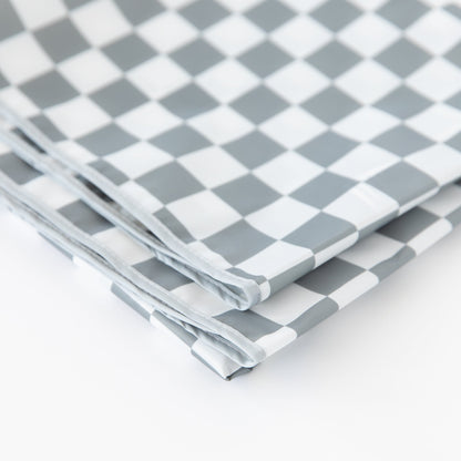 Bumkins Quality | Splat Mat: Charcoal Check