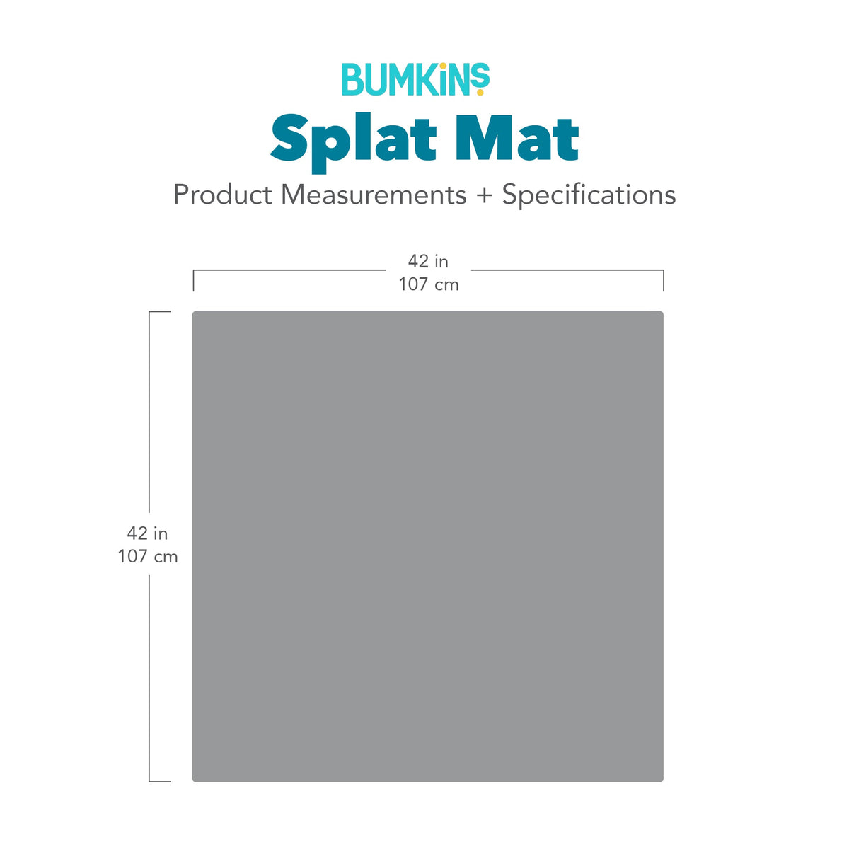 Bumkins Quality | Splat Mat: Charcoal Check