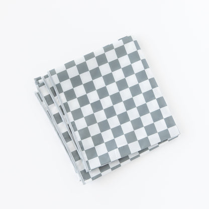 Bumkins Quality | Splat Mat: Charcoal Check