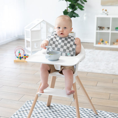 Bumkins Quality | Splat Mat: Charcoal Check