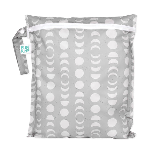 Bumkins New | Waterproof Wet Bag for Diapering, Swim, Travel, Lunar Phase