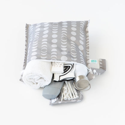 Bumkins New | Waterproof Wet Bag for Diapering, Swim, Travel, Lunar Phase