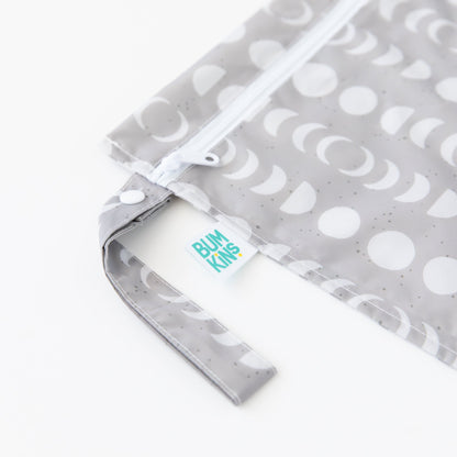 Bumkins New | Waterproof Wet Bag for Diapering, Swim, Travel, Lunar Phase