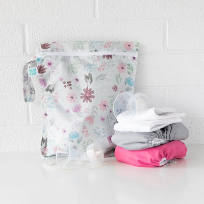 Bumkins Great Value | Floral Print Large Hanging Wet Bag For @ Home or On-The-Go