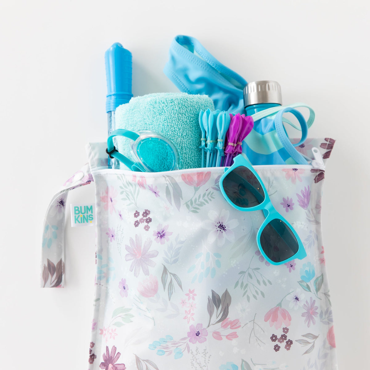 Bumkins Great Value | Floral Print Large Hanging Wet Bag For @ Home or On-The-Go