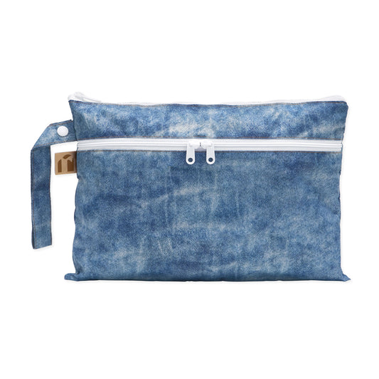 Bumkins New | Wet/Dry Clutch: Crushed Denim