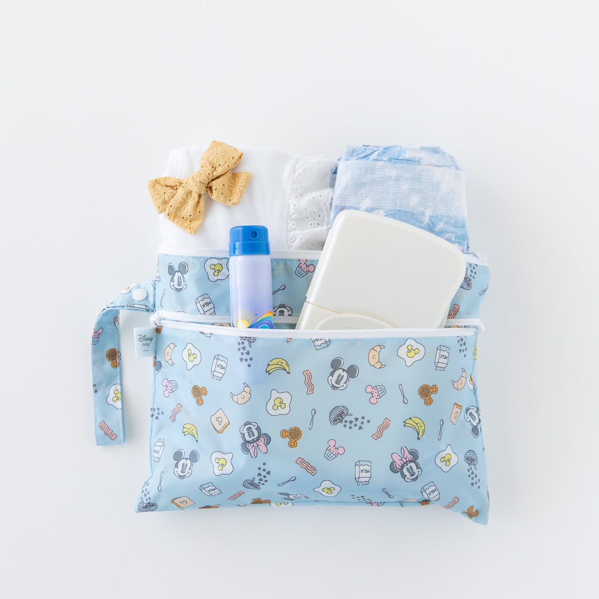Bumkins Best Seller | Wet/Dry Clutch: Mickey + Minnie Sunny Side Up