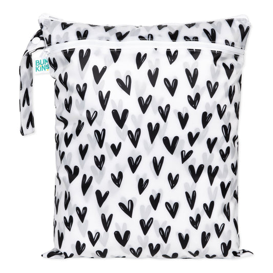 Bumkins Special Offer | Reusable Wet / Dry Bag, Travel Bag, Waterproof Fabric, Heat Sealed – Hearts Baby