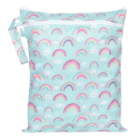 Bumkins Latest | Reusable Wet / Dry Bag, Travel Bag, Waterproof Fabric, Heat Sealed – Rainbows Baby