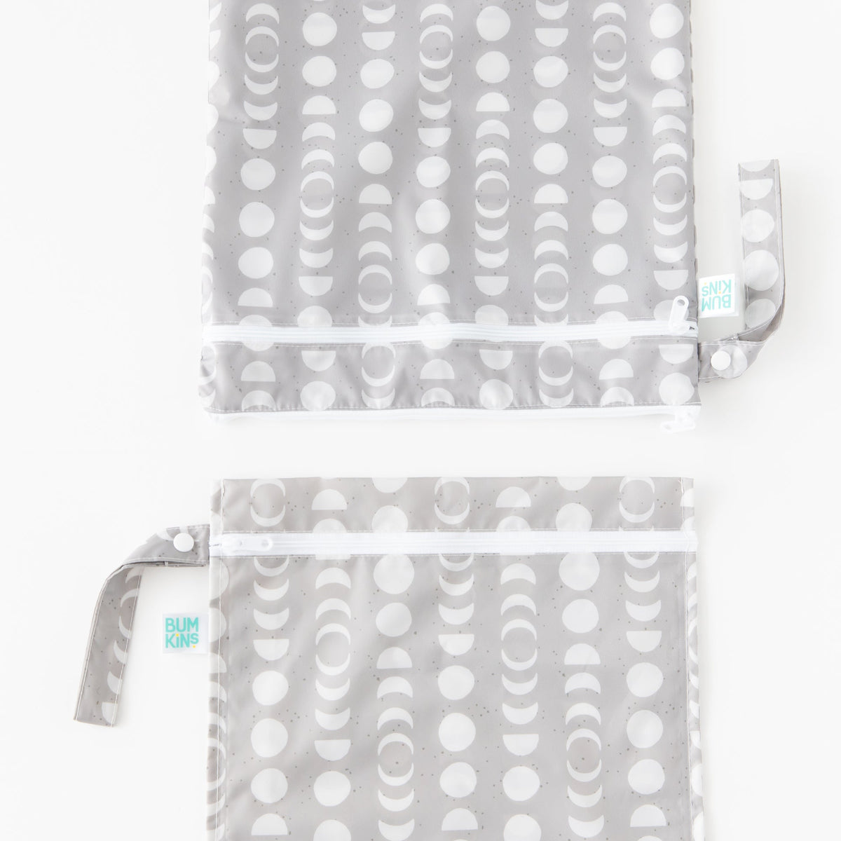 Bumkins Signature | Lunar Phases 2-Piece Wet Bag + Wet/Dry Bag Set | Lightweight