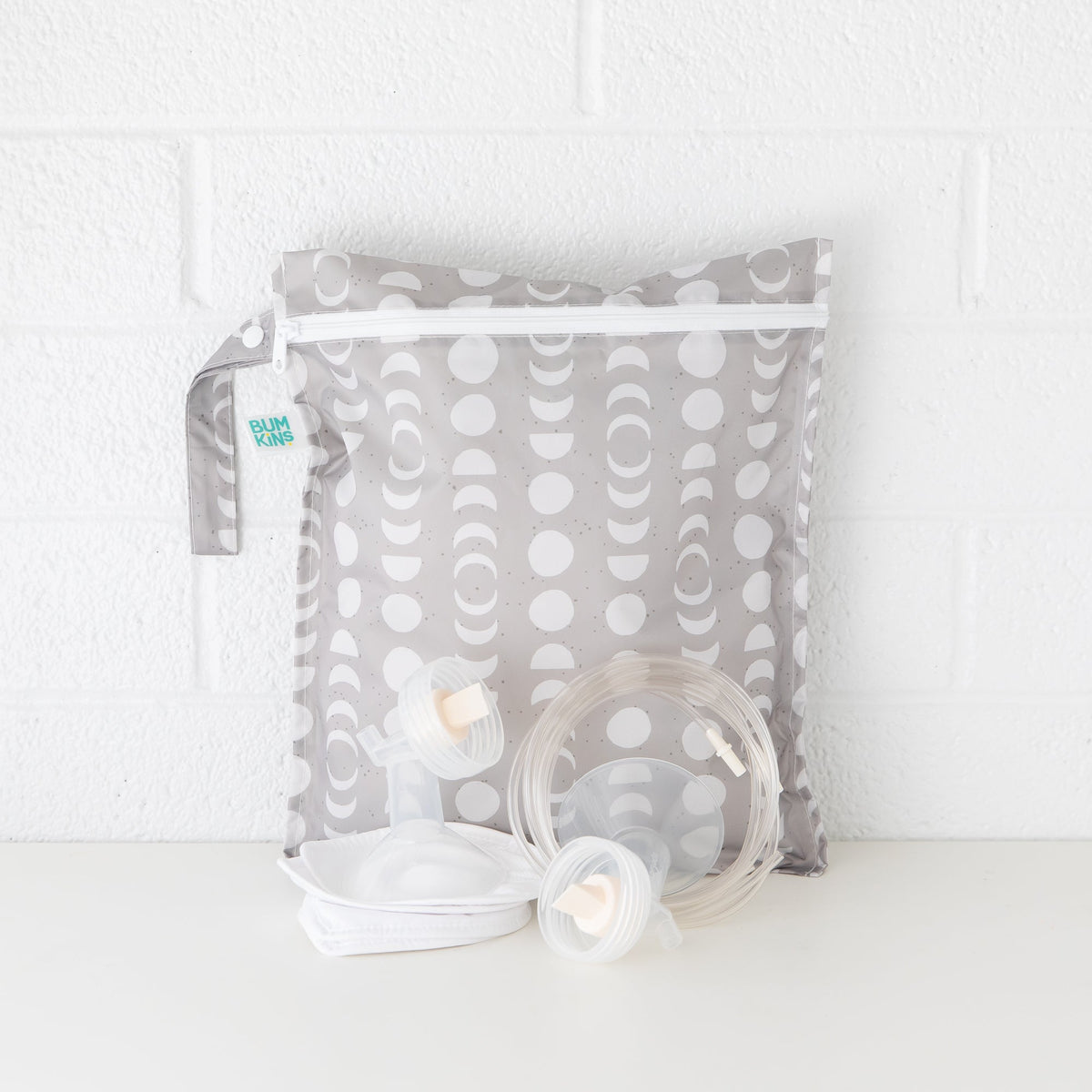 Bumkins Signature | Lunar Phases 2-Piece Wet Bag + Wet/Dry Bag Set | Lightweight