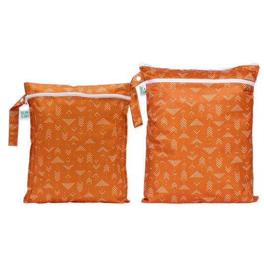 Bumkins Smart Buy | Boho Mudcloth Pattern Waterproof Wet Bag + Wet/Dry Bags