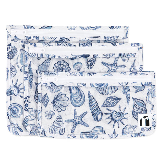 Bumkins Discount | Clear Travel Bag 3 Pack: Shells