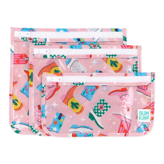 Bumkins Trusted | Clear Travel Bag 3 Pack: Boots