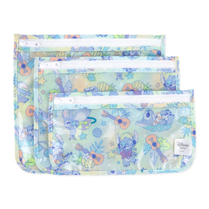 Bumkins Special Offer | Clear Travel Bag 3 Pack: Aloha Stitch