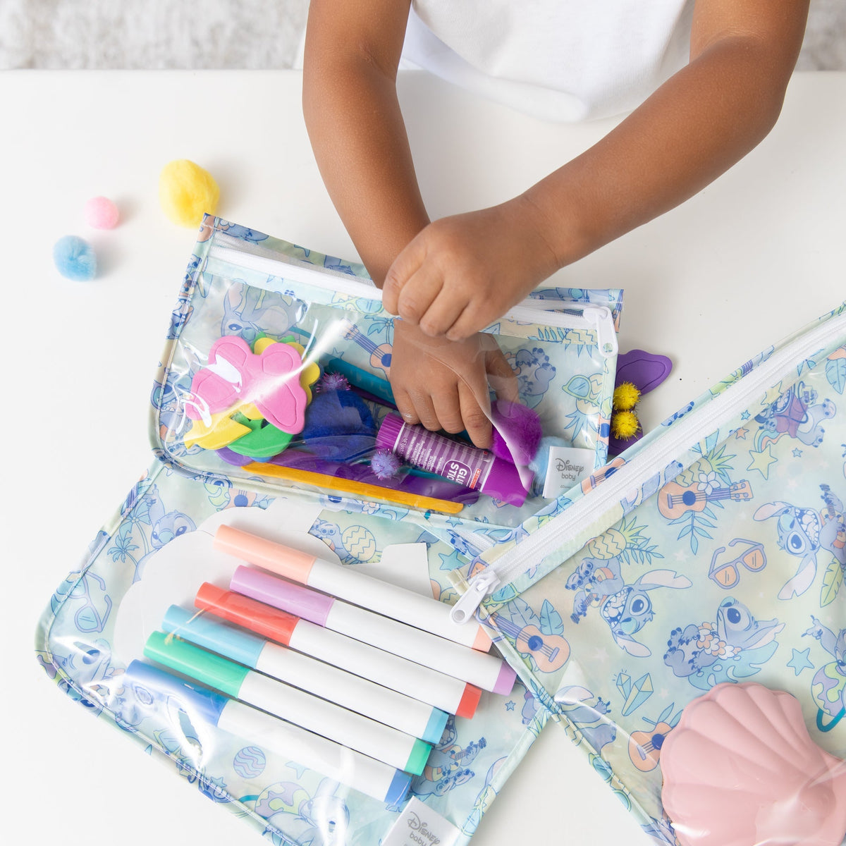 Bumkins Special Offer | Clear Travel Bag 3 Pack: Aloha Stitch