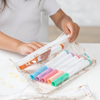 Bumkins Popular | Clear Travel Bag 3 Pack: Palm Daze