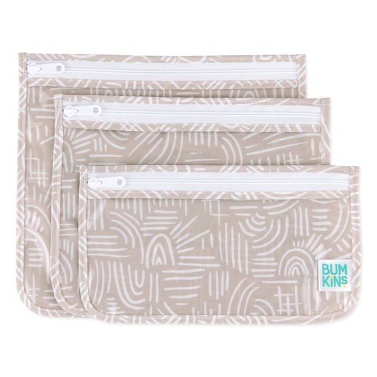 Bumkins Great Value | Desert Chic TSA Compliant Clear-sided Boho Travel Bags