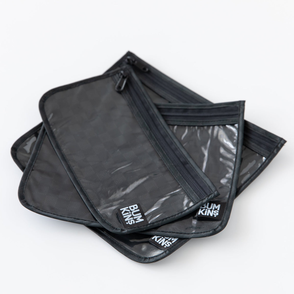 Bumkins Value | Clear Travel Bag 3 Pack: Rich Black