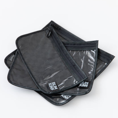 Bumkins Value | Clear Travel Bag 3 Pack: Rich Black