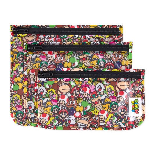 Bumkins Top Pick | Clear Travel Bags Ft. Super Mario Game Characters