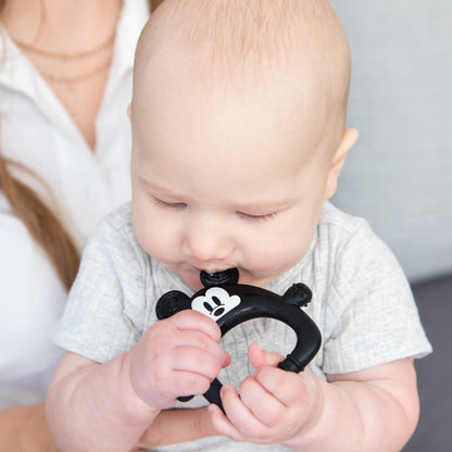 Bumkins Trusted | Silicone Sensory Teether for Babies, Disney Mickey Mouse