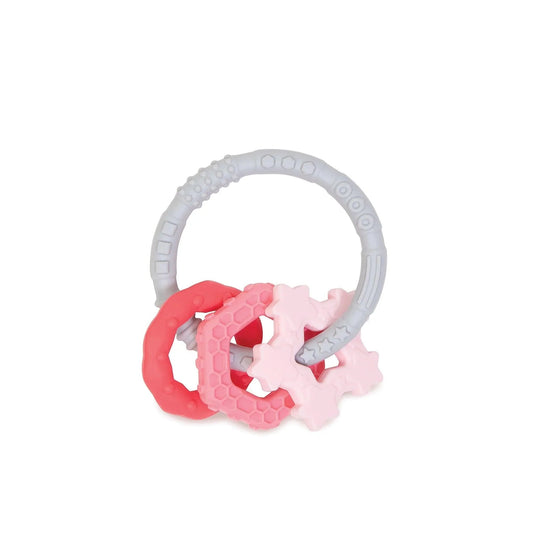 Bumkins Special Offer | Food-Safe Silicone Teething Rings For Infants 3 mos up Baby