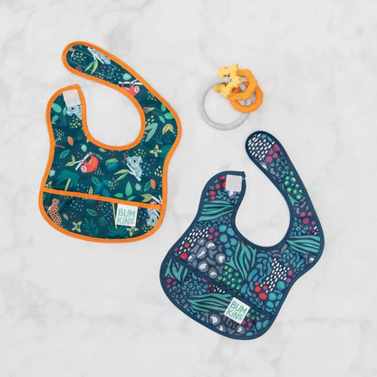 Bumkins Special Offer | Silicone Baby Teether Ring & Orange Charms for 3 mos up Baby