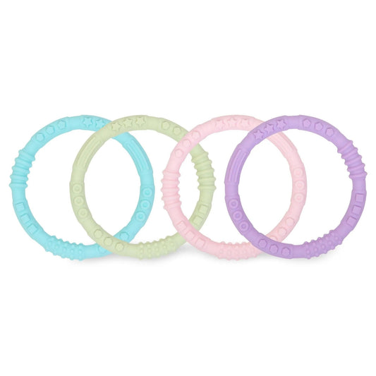 Bumkins Best Price | BPA-Free Silicone Teething Rings for Babies 3 months+ Baby