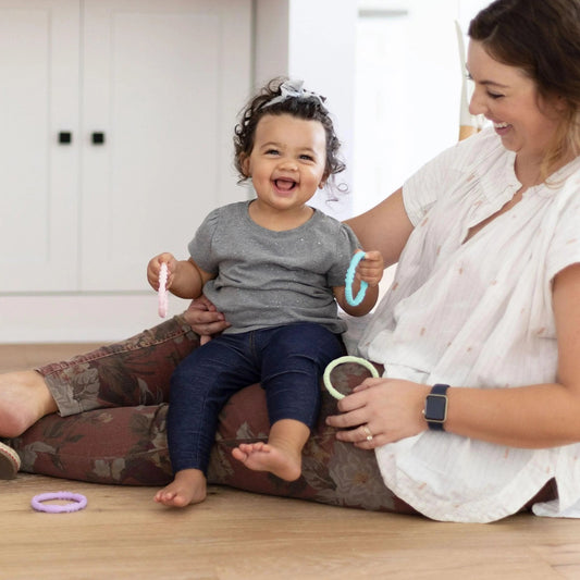 Bumkins Best Price | BPA-Free Silicone Teething Rings for Babies 3 months+ Baby