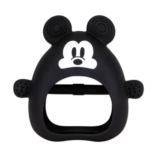 Bumkins Everyday | Silicone Un-Droppable Mitt Teether Toy, Disney Mickey Mouse