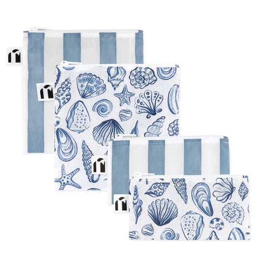 Bumkins Top Pick | Reusable Snack Bag 4 Pack: Coastal