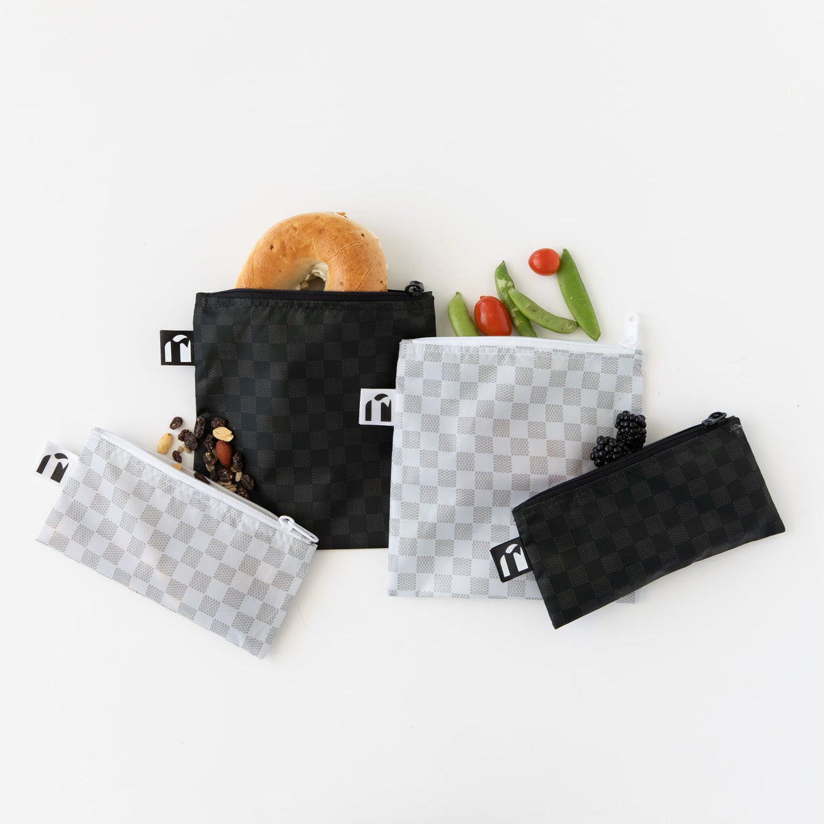 Bumkins Classic | Reusable Snack Bag 4 Pack: Rich & Boujee