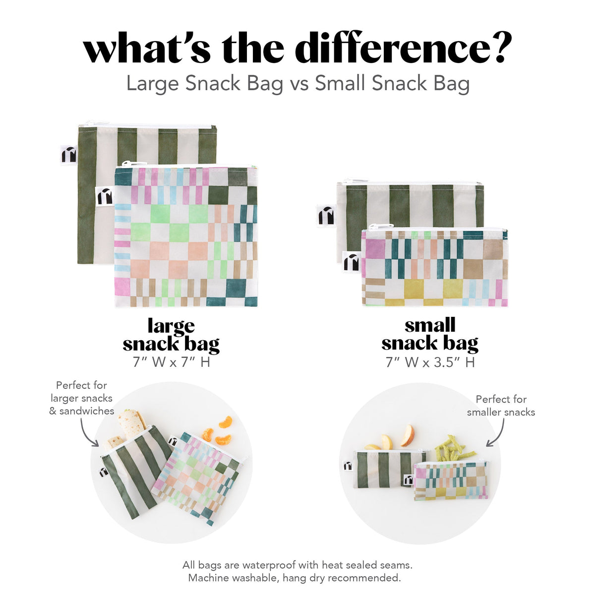 Bumkins Trusted | Reusable Snack Bag 4 Pack: Disco Boots