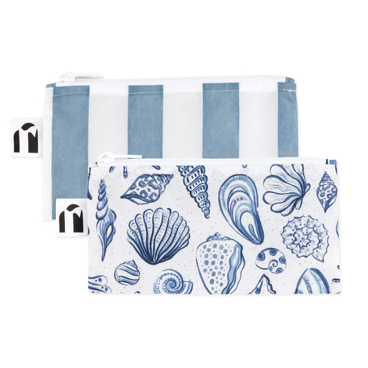 Bumkins Trending | Reusable Snack Bag, Small 2 Pack: Coastal
