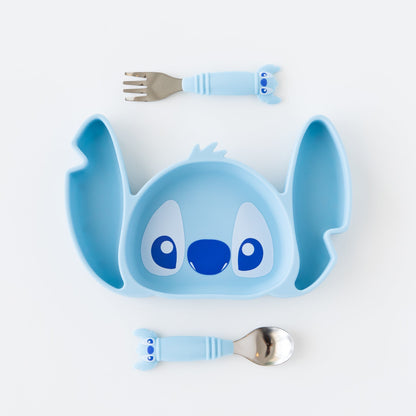 Bumkins Latest | Grip Dish Essential Toddler 3-Piece Mealtime Set: Disney Stitch