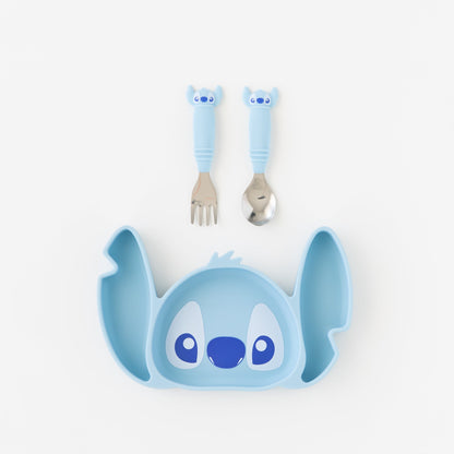 Bumkins Latest | Grip Dish Essential Toddler 3-Piece Mealtime Set: Disney Stitch