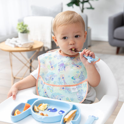 Bumkins Latest | Grip Dish Essential Toddler 3-Piece Mealtime Set: Disney Stitch