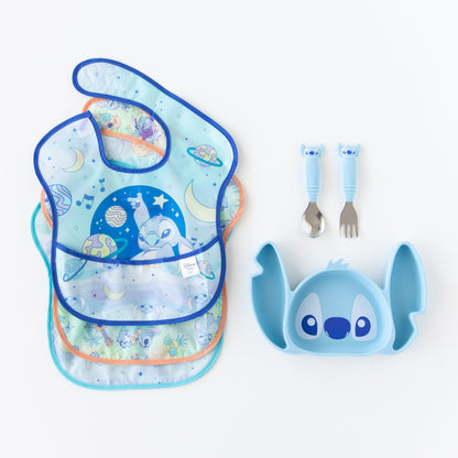 Bumkins Latest | Grip Dish Essential Toddler 3-Piece Mealtime Set: Disney Stitch