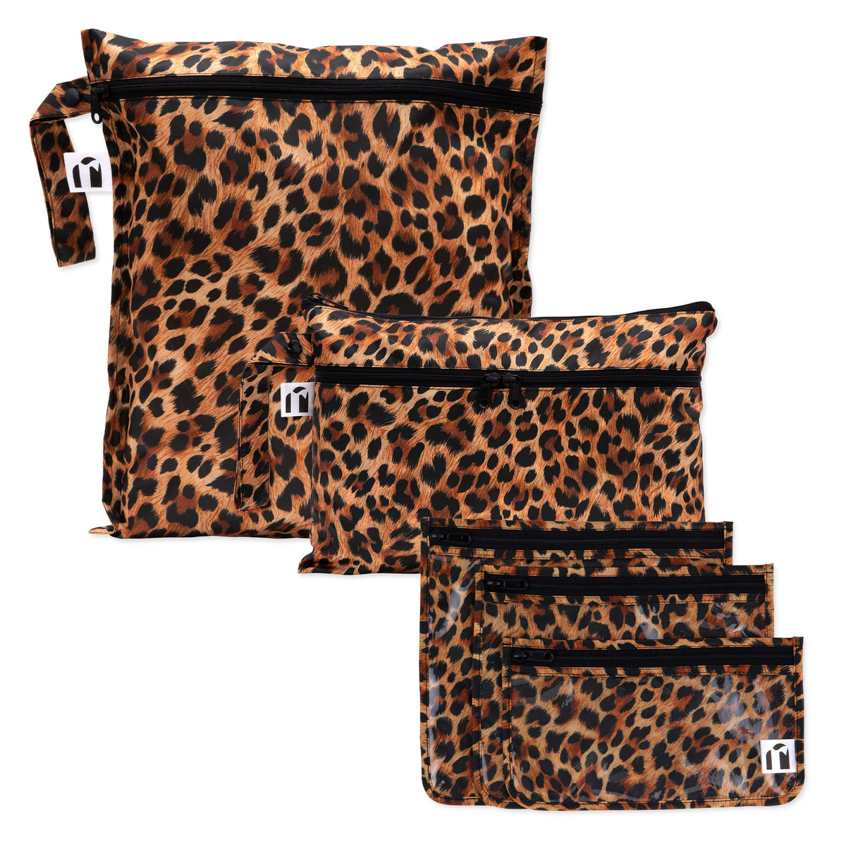 Bumkins New | The Commuter Deluxe 5-Piece Set: Leopard