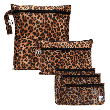 Bumkins New | The Commuter Deluxe 5-Piece Set: Leopard