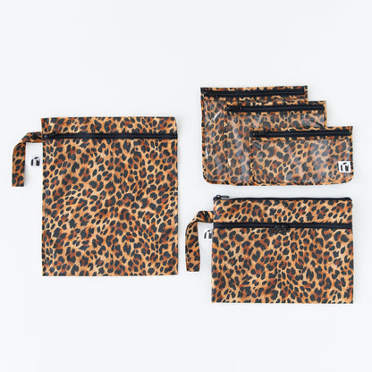 Bumkins New | The Commuter Deluxe 5-Piece Set: Leopard