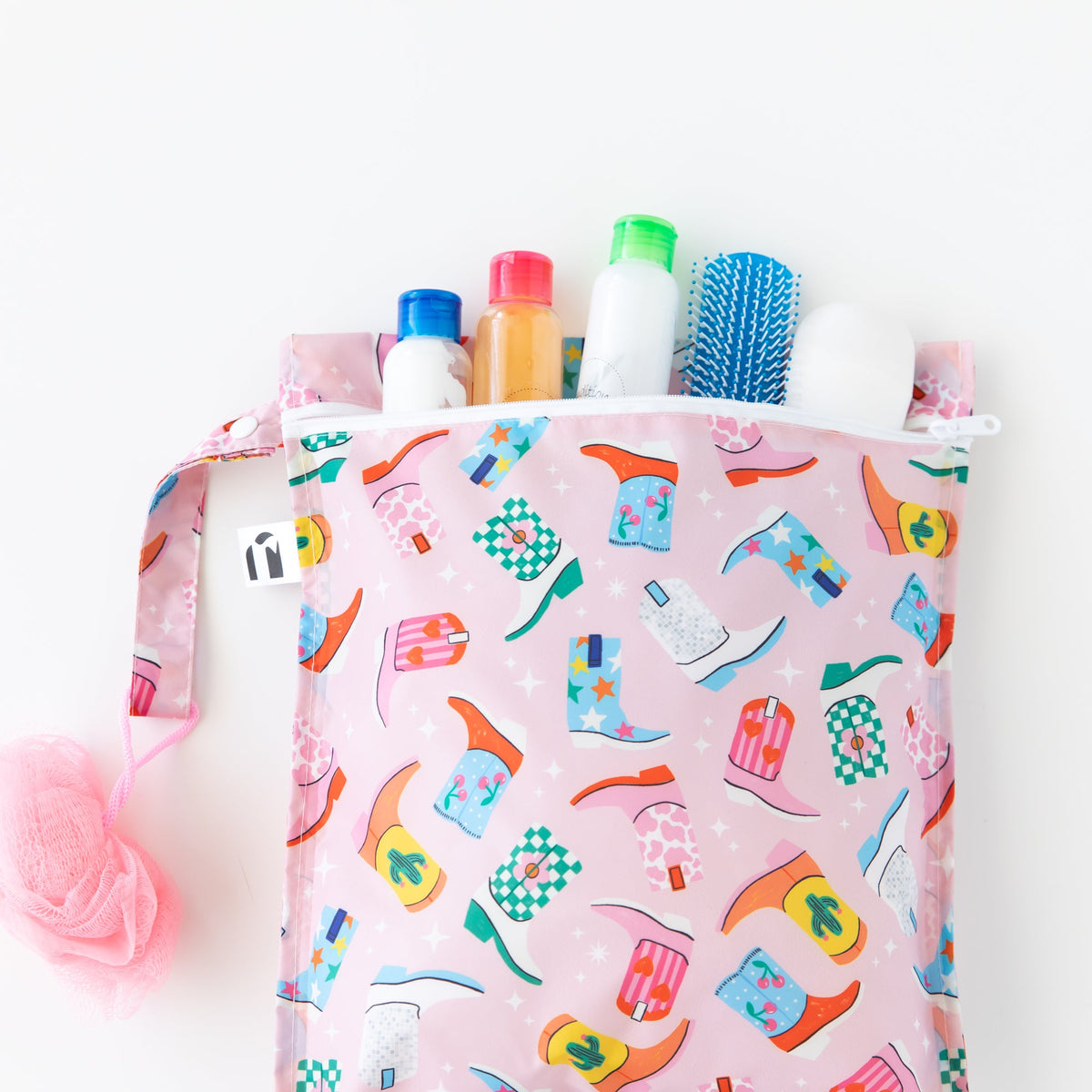 Bumkins Special Offer | Boots Print 5-Piece Travel Set for Women, Waterproof